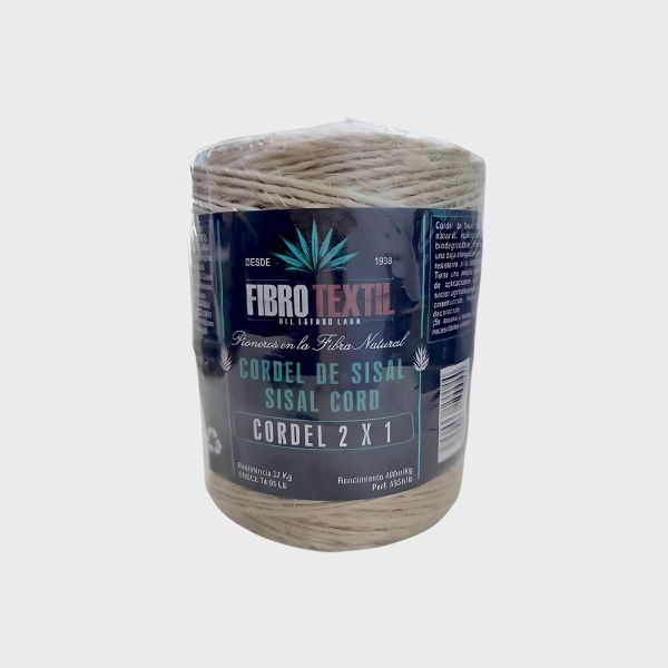 Imagen de MECATE DE SISAL 2X1 0.25KG FIBRO TEXTIL