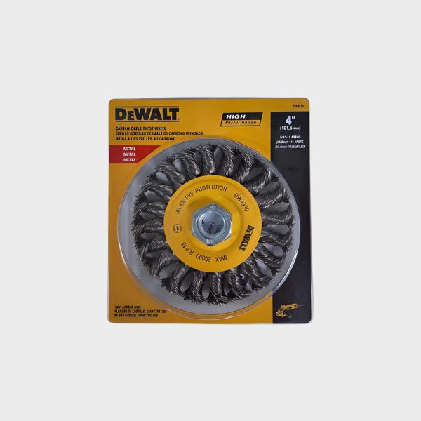 Imagen de CEPILLO D/ALAMBRE T/DISC TRENZ 4" DEWALT