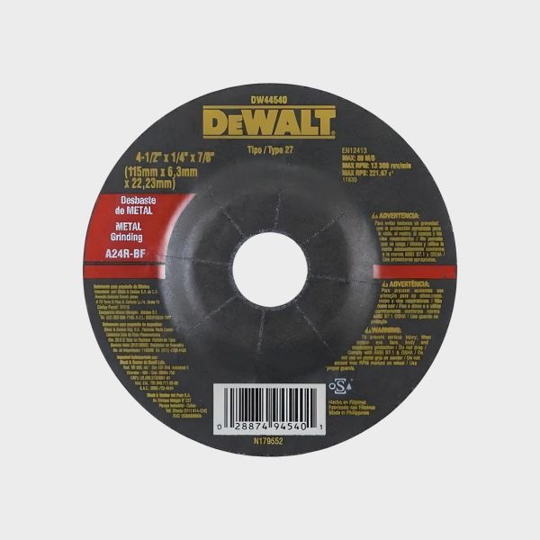 Imagen de DISCO 4-1/2 X 1/4 CONCAVO DEWALT