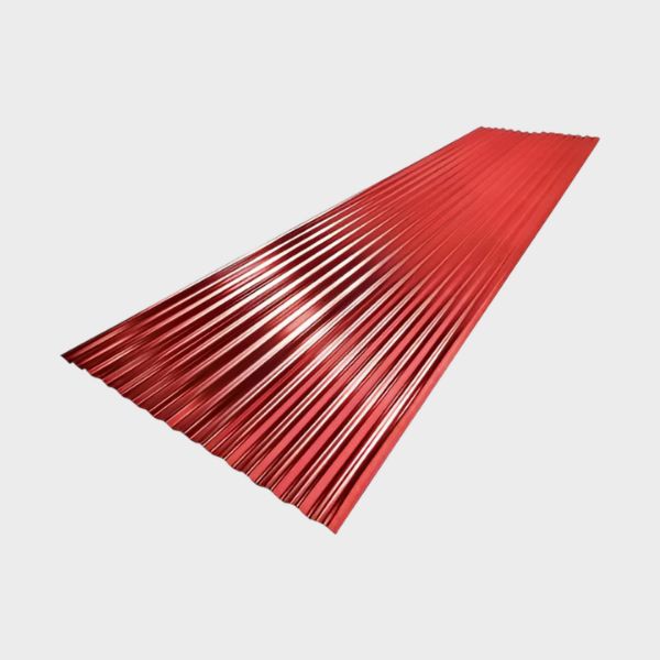 Imagen de LAMINA ZINC PREPINTADA ROJO  12PIES