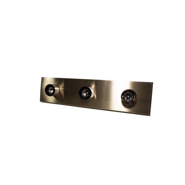 Imagen de LAMPARA PARED BRONCE 3L E-27 5018-9