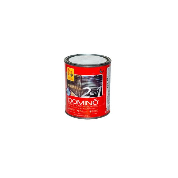 Imagen de DOMINO 1/4 ESMALT 2 EN 1 NEGRO CARBON VP