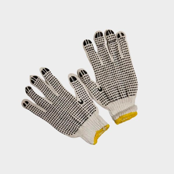 Imagen de GUANTE TEJIDO ALGODON C/PUNTOS PVC