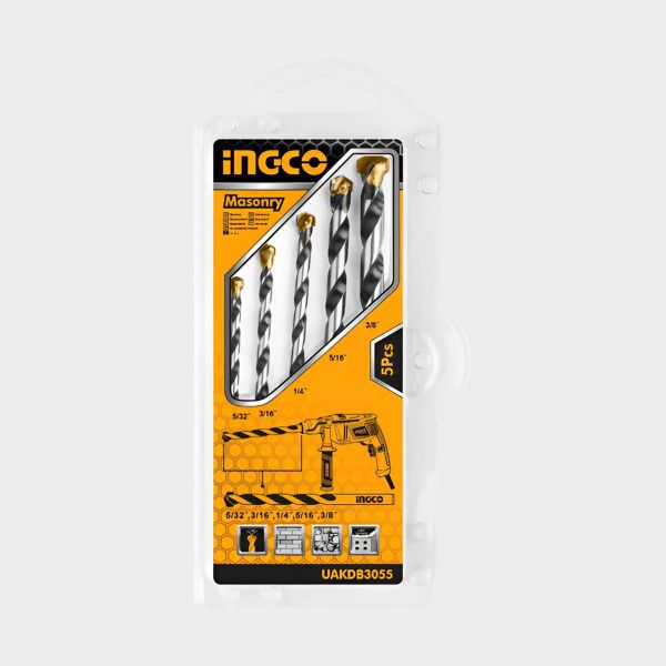 Imagen de JUEGO MECHAS CONCRETO 5PZAS INGCO