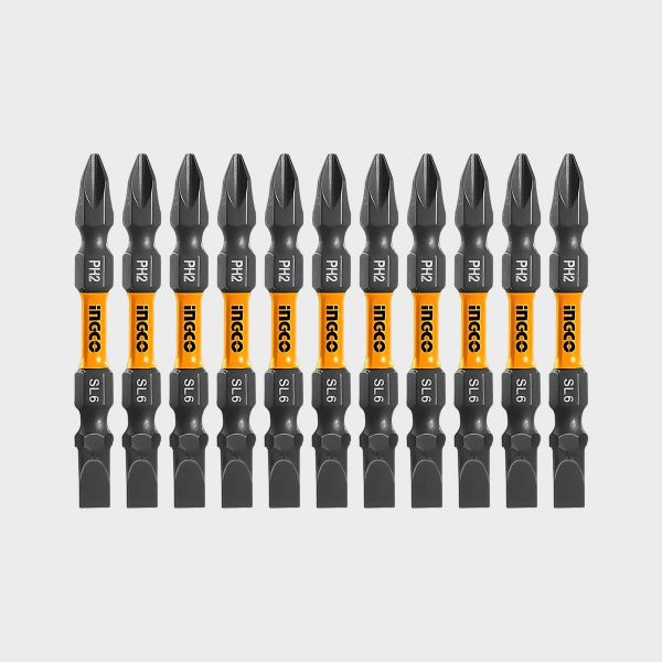 Imagen de SET PUNTAS IMPACTO 65MM 10PZ INGCO