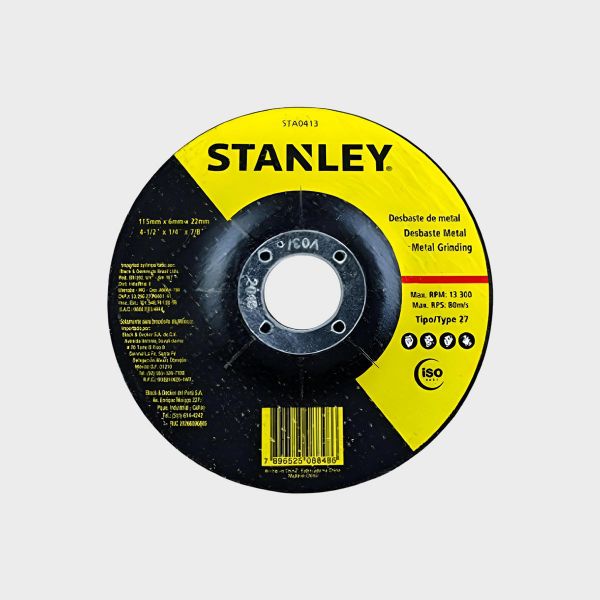 Imagen de DISCO ESMERIL 4-1/2"X1/4X7/8 STANLEY