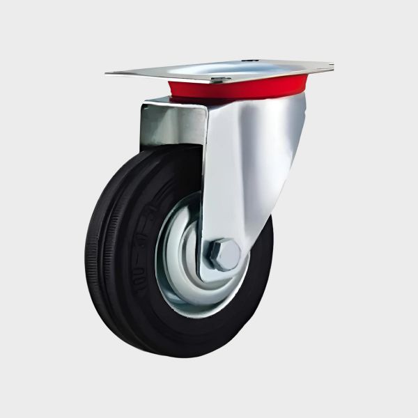 Imagen de RUEDA GIRATORIA 3" NARANJA SIN FRENO