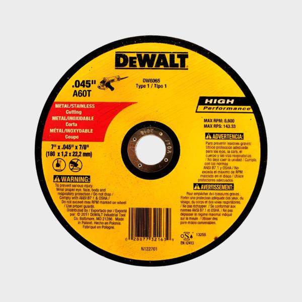 Imagen de DISCO C/M 4-1/2"X 115X1.2X22.2MM DEWALT