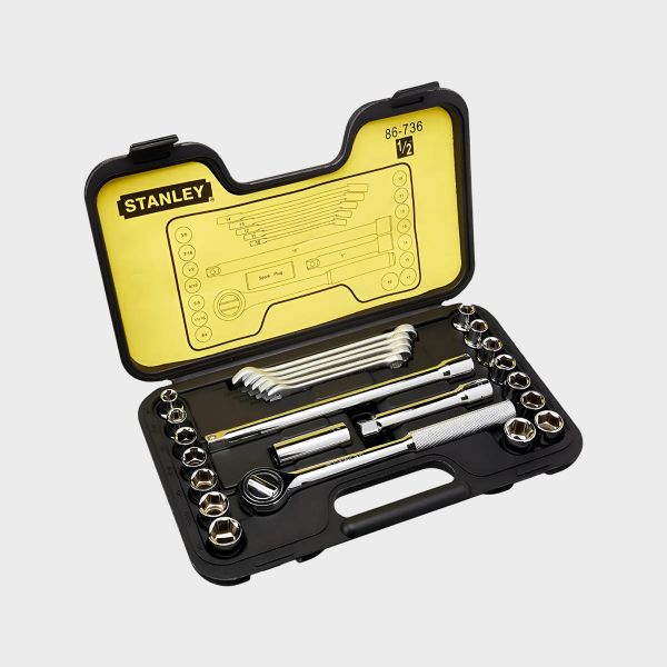 Imagen de JUEGO DADO 25PZS 1/2" 10MM-32MM STANLEY