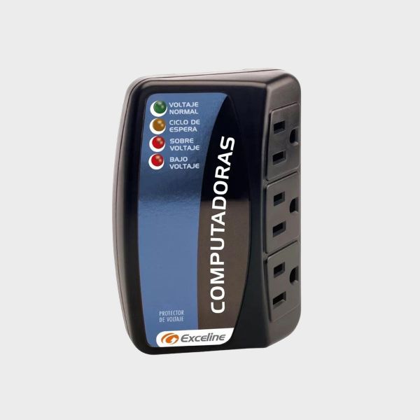 Imagen de PROTECTOR COMPUTADORA 3TOMAS 120V
