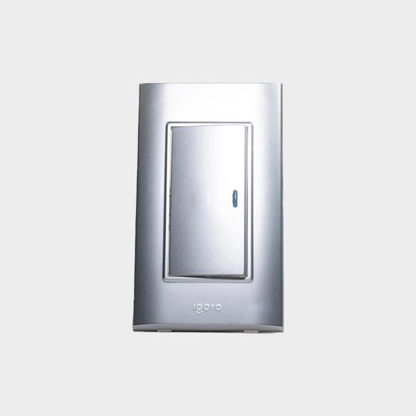 Imagen de INTERRUPTOR SENCILLO LARGO PLATA-B IGOTO